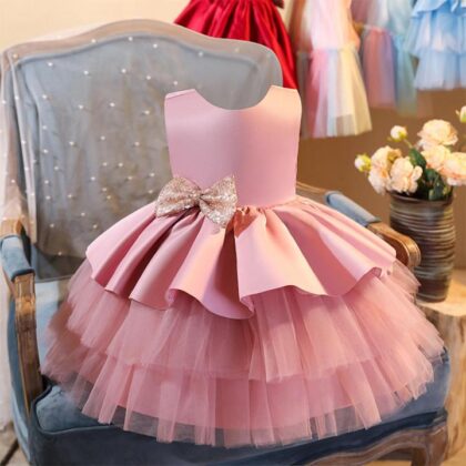 Girl’s Party Frock – Pink