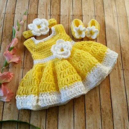 Baby Girl Crochet Frock