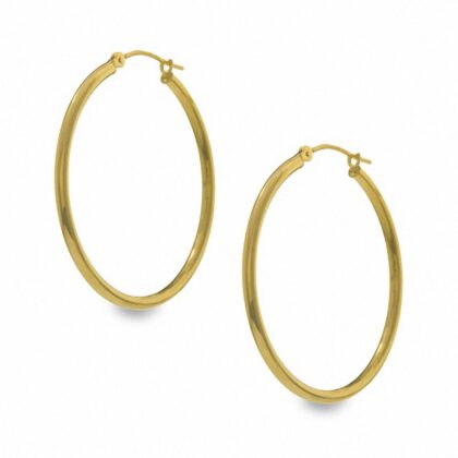 Gold Hoop Earrings – Medium