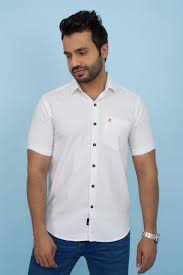 Slim Fit Cotton Shirt – White
