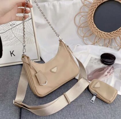Crossbody Handbag – Nude Beige